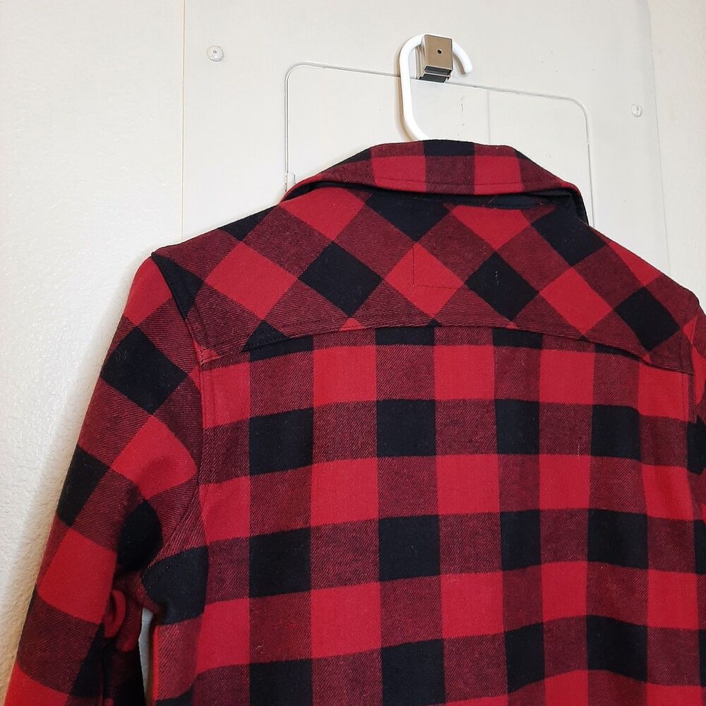 NEW Orvis Pinnacle Shirt Jacket Red Women XS Fleece Lined Shacket Buffalo Plaid - Picture 12 of 12